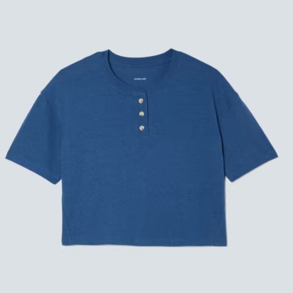 NWT Everlane the Vintage Henley Hemp T